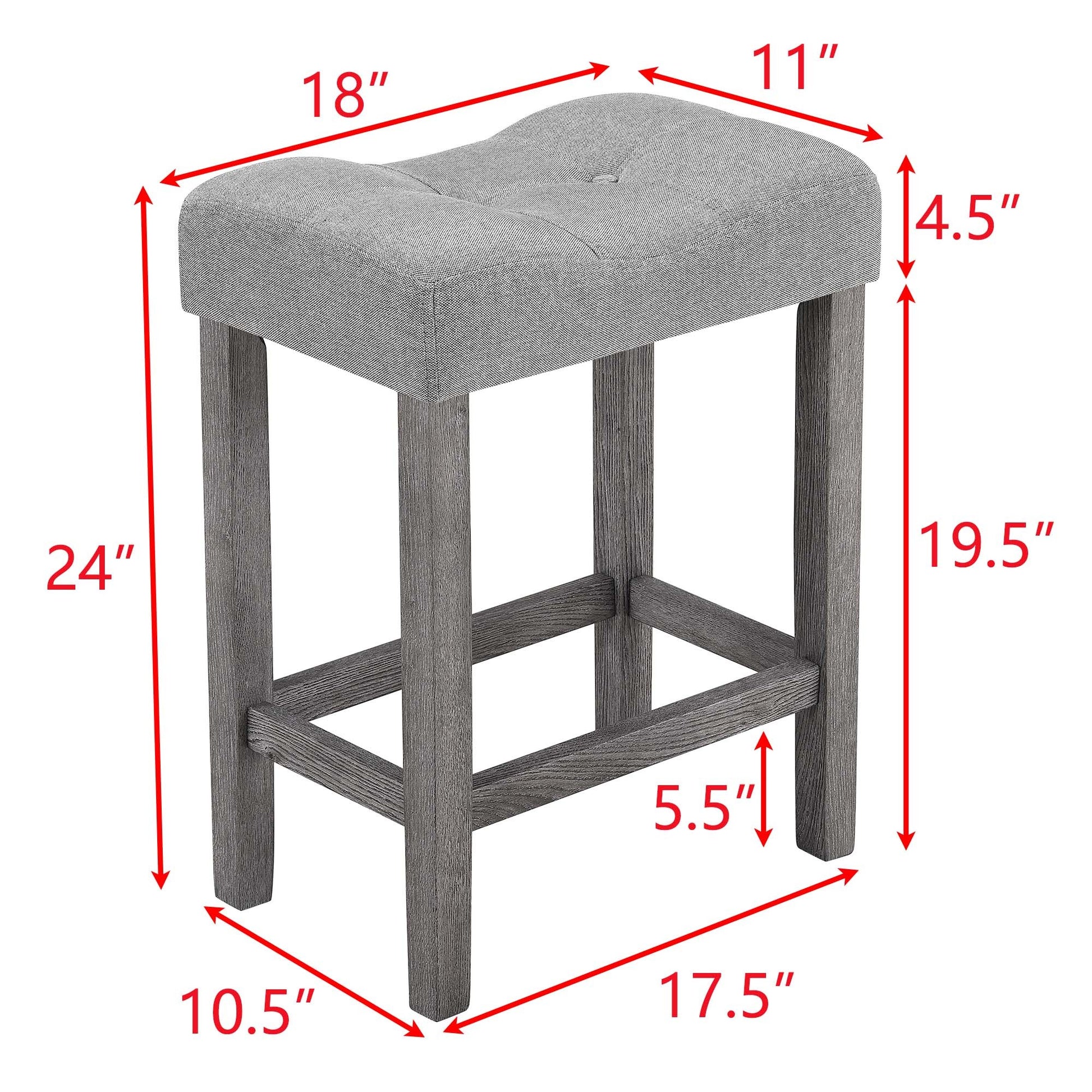 Dining Table, Bar Table And Chairs Set, 5 Piece Dining Table Set, Industrial Breakfast Table Set, For Living Room, Dining Room, Game Room,Old Sku W1781110635 Gray Solid Wood Mdf