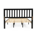 Queen Bed Queen Black Acacia Wood