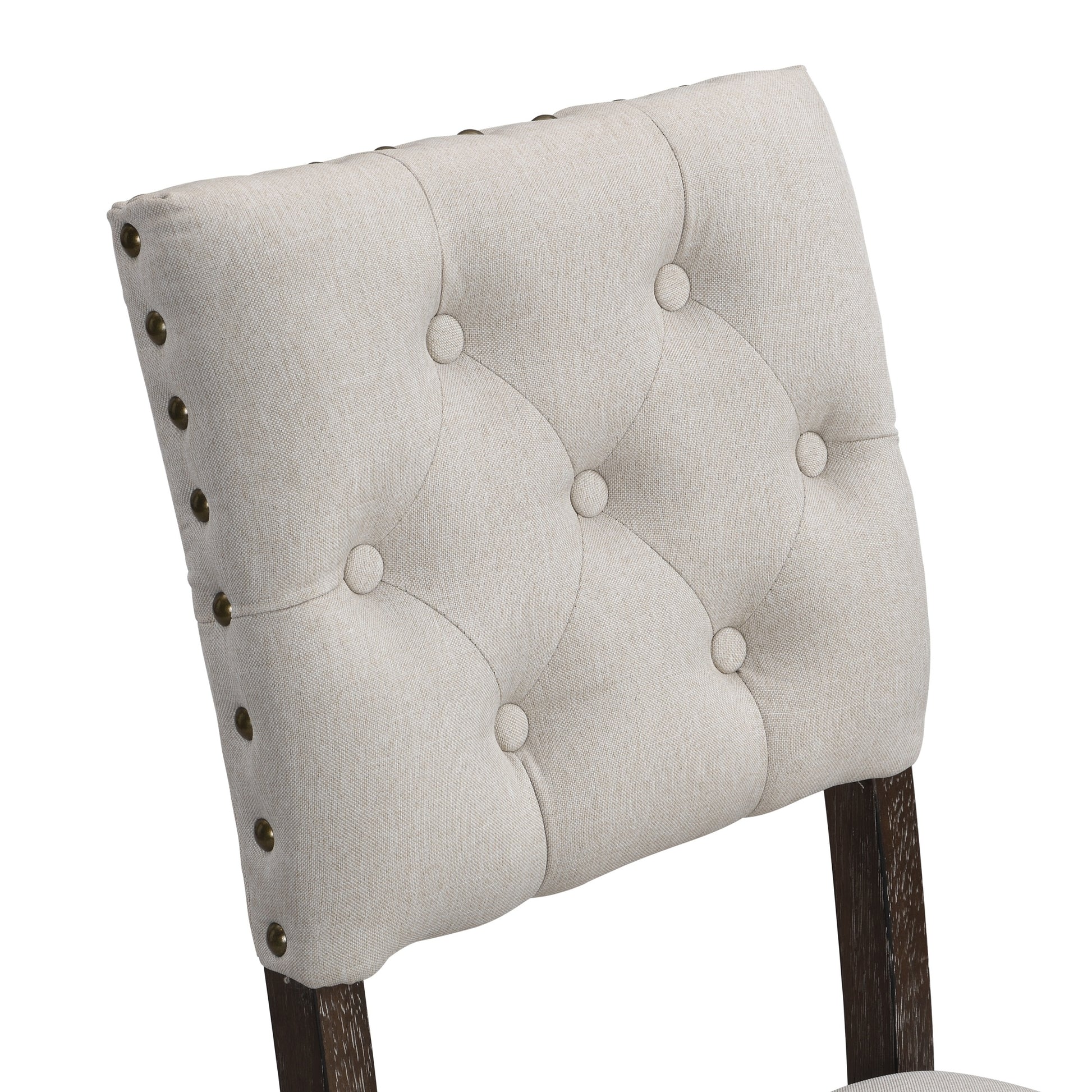 Modern Tufted Back Upholstered Fabric Dining