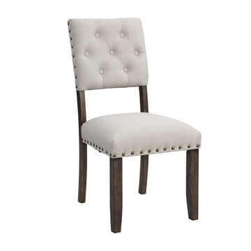 Modern Tufted Back Upholstered Fabric Dining