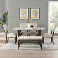 Modern Tufted Back Upholstered Fabric Dining