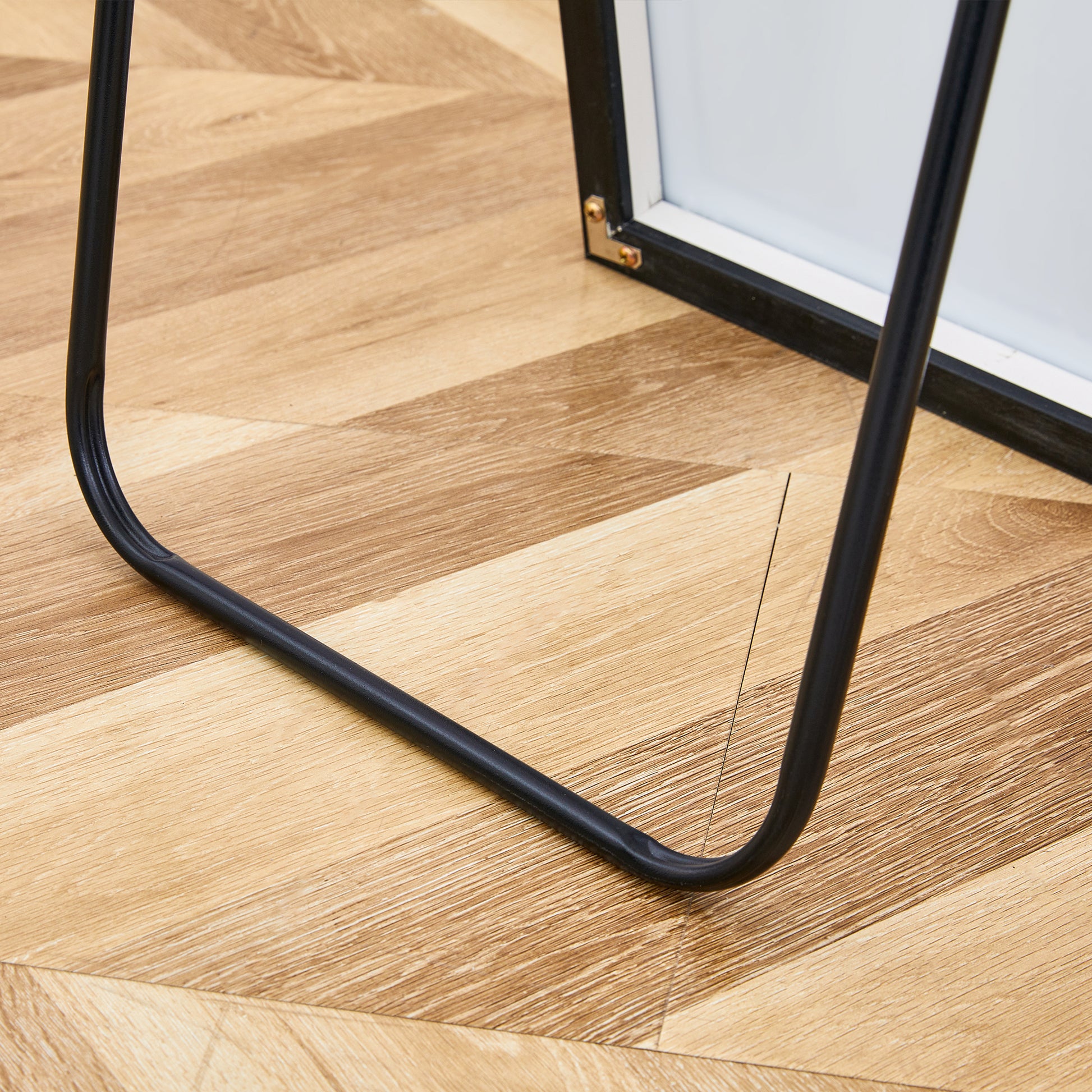 4Rd Generation Black Solid Wood Frame Full Length Mirror, Dressing Mirror, Bedroom Porch, Decorative Mirror, Clothing Store, Floor To Ceiling Mirror, Wall Mounted. 58 Inches * 15 Inches W1151124246 Transparent Glass