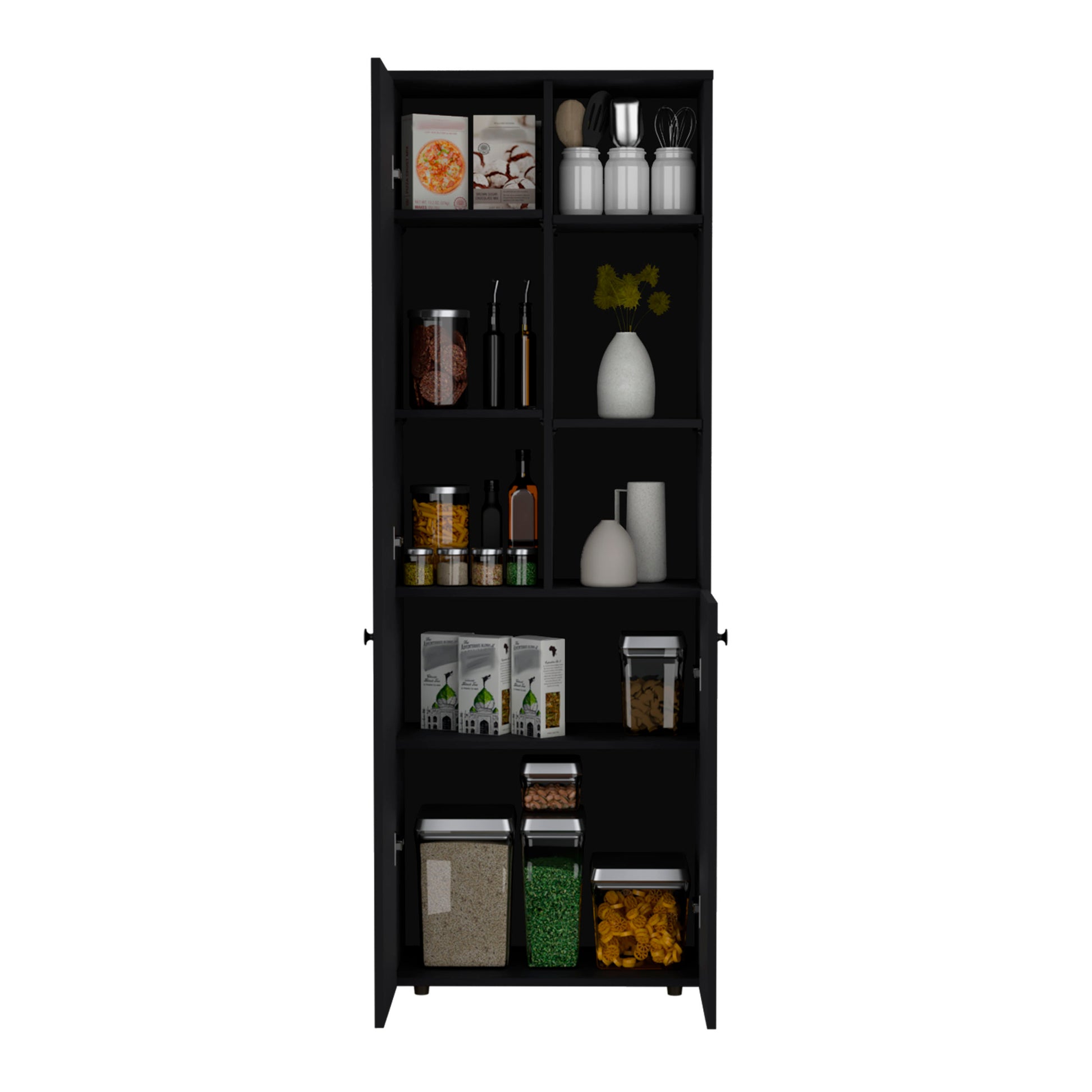 Konik 67 Inch High Storage Cabinet Kitchen Pantry