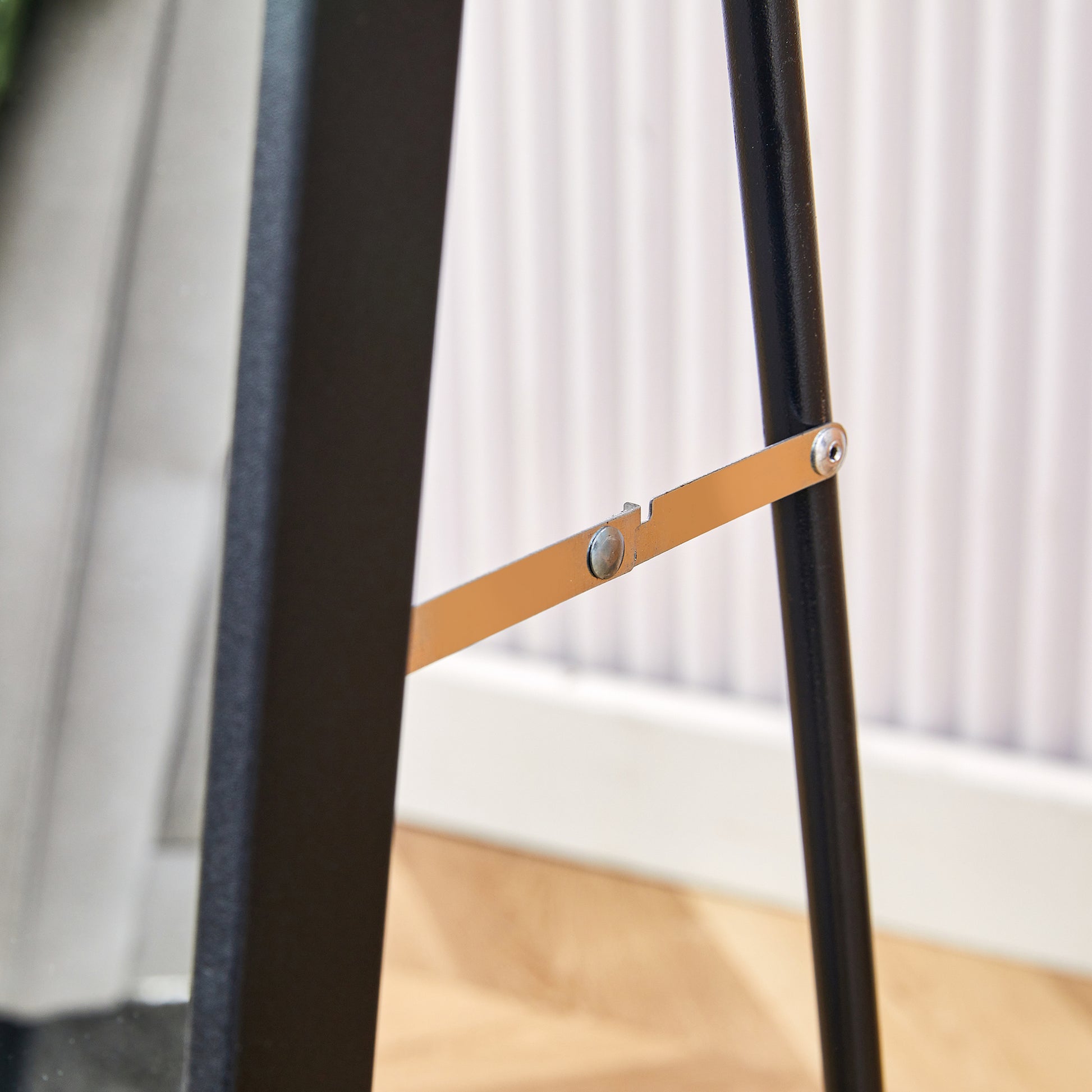 4Rd Generation Black Solid Wood Frame Full Length Mirror, Dressing Mirror, Bedroom Porch, Decorative Mirror, Clothing Store, Floor To Ceiling Mirror, Wall Mounted. 58 Inches * 15 Inches W1151124246 Transparent Glass