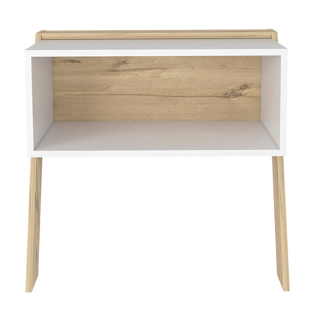 Denver Nightstand, One Open Shelf, Superior Top Multicolor Bedroom Modern Storage Pine Engineered Wood