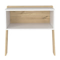 Denver Nightstand, One Open Shelf, Superior Top Multicolor Bedroom Modern Storage Pine Engineered Wood