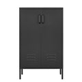 Suitable For Steel Storage Cabinets In Living Rooms, Kitchens, And Bedrooms, 2 Door Miscellaneous Storage Cabinet, Garage Tool Storage Cabinet, And Office File Cabinet 2 Movable Partitions 3 4 Shelves Black Bedroom Metal