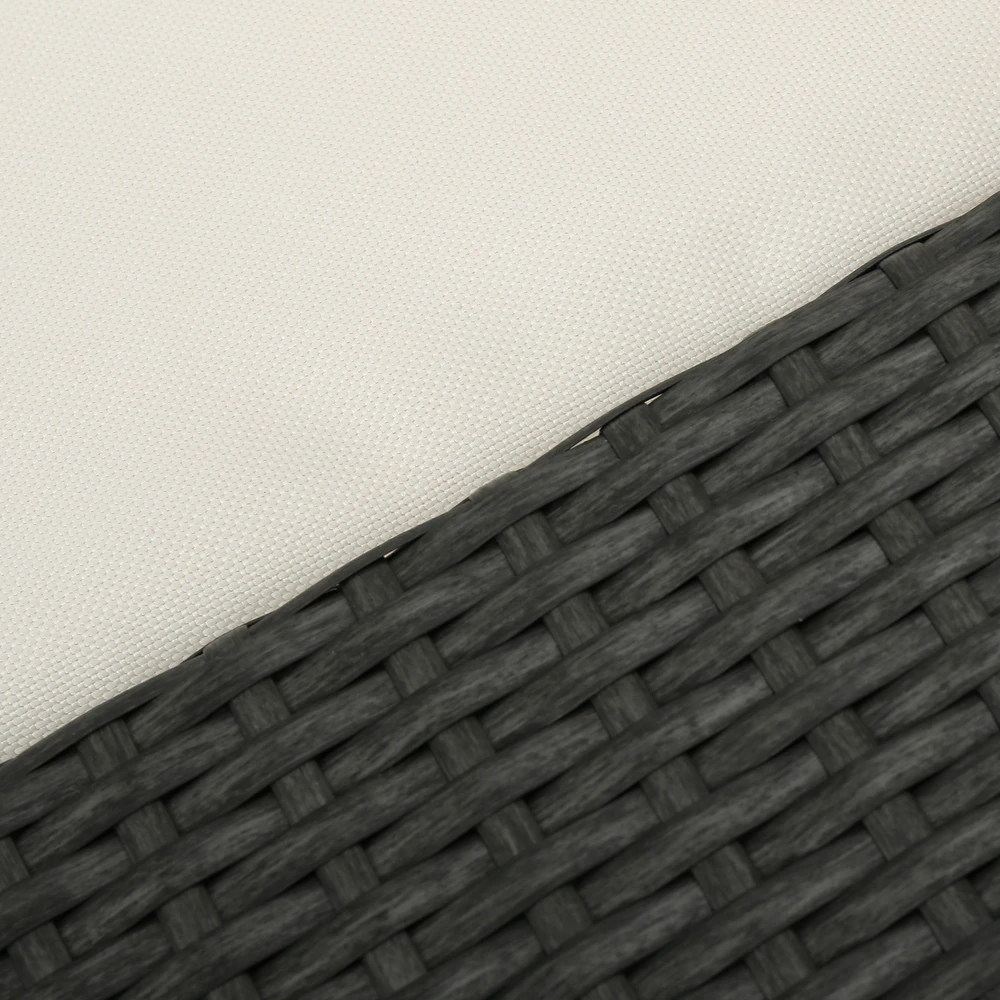 Santa Cruz Outdoor 8 Piece Sectional Set Yes Dark Brown Garden & Outdoor Sectional Seating Groups Pe Rattan Iron Waterproof Fabric