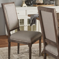 Dinning Chair - Dark Brown Fabric