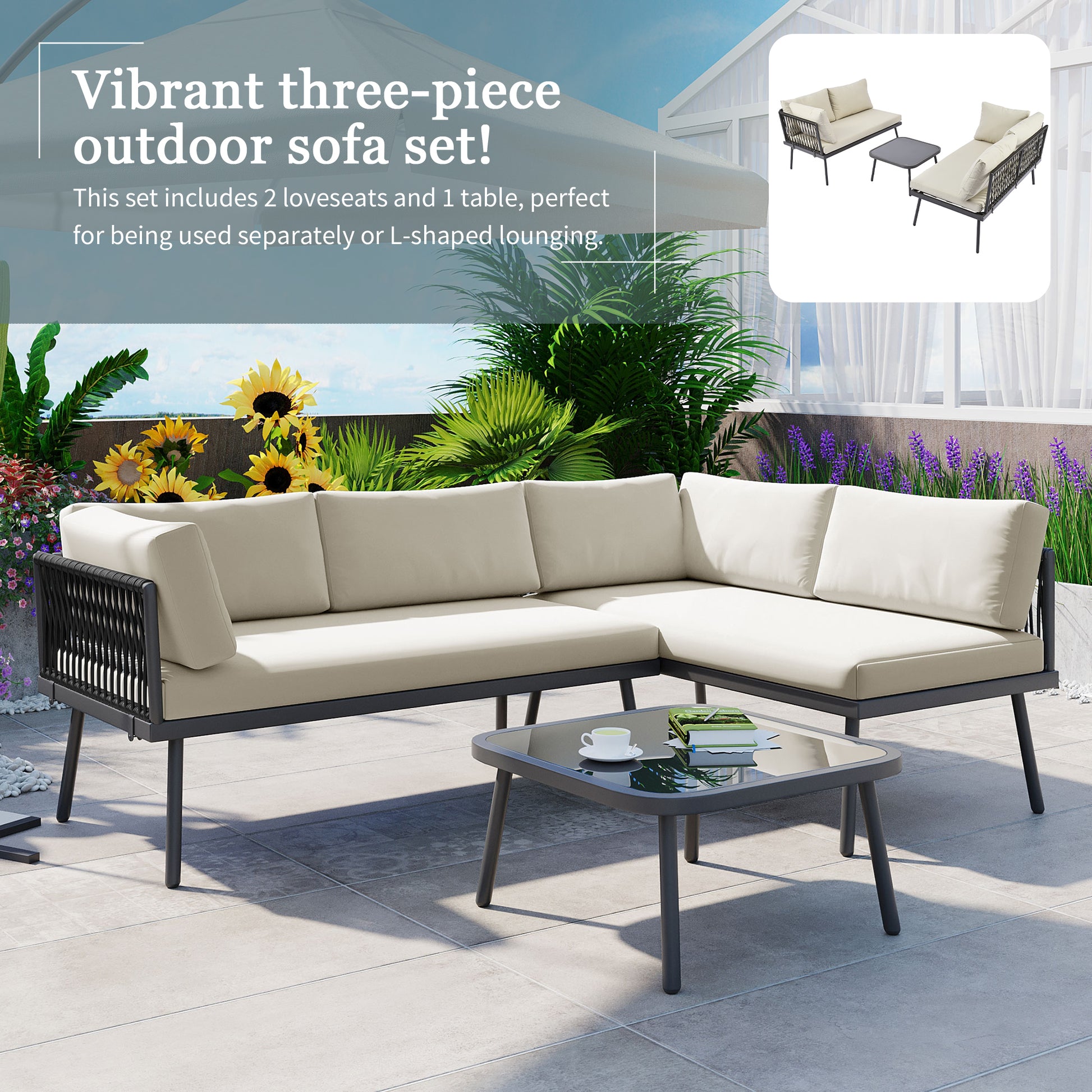 Outdoor Sectional Sofa Black Outdoor Couch Modern Outdoor Piece Pe