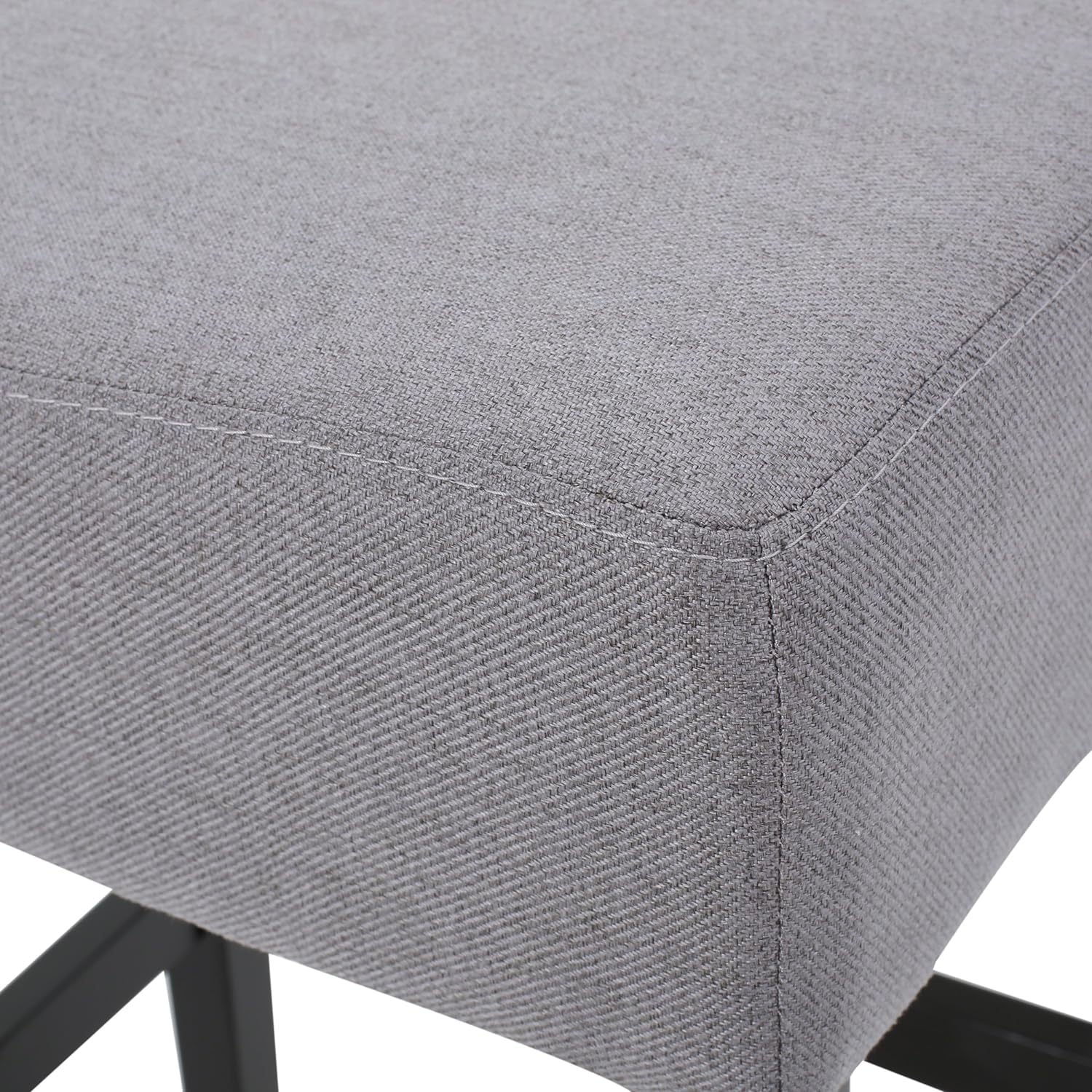 Zuma Kd Backless Counter Stool Grey Wood Waterproof Fabric