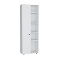 Hoyt Kitchen Pantry Storage Cabinet With And Five Interior And Exterior Shelves Freestanding 1 2 Spaces Natural White Kitchen Shelves Included Modern Mdf Engineered Wood