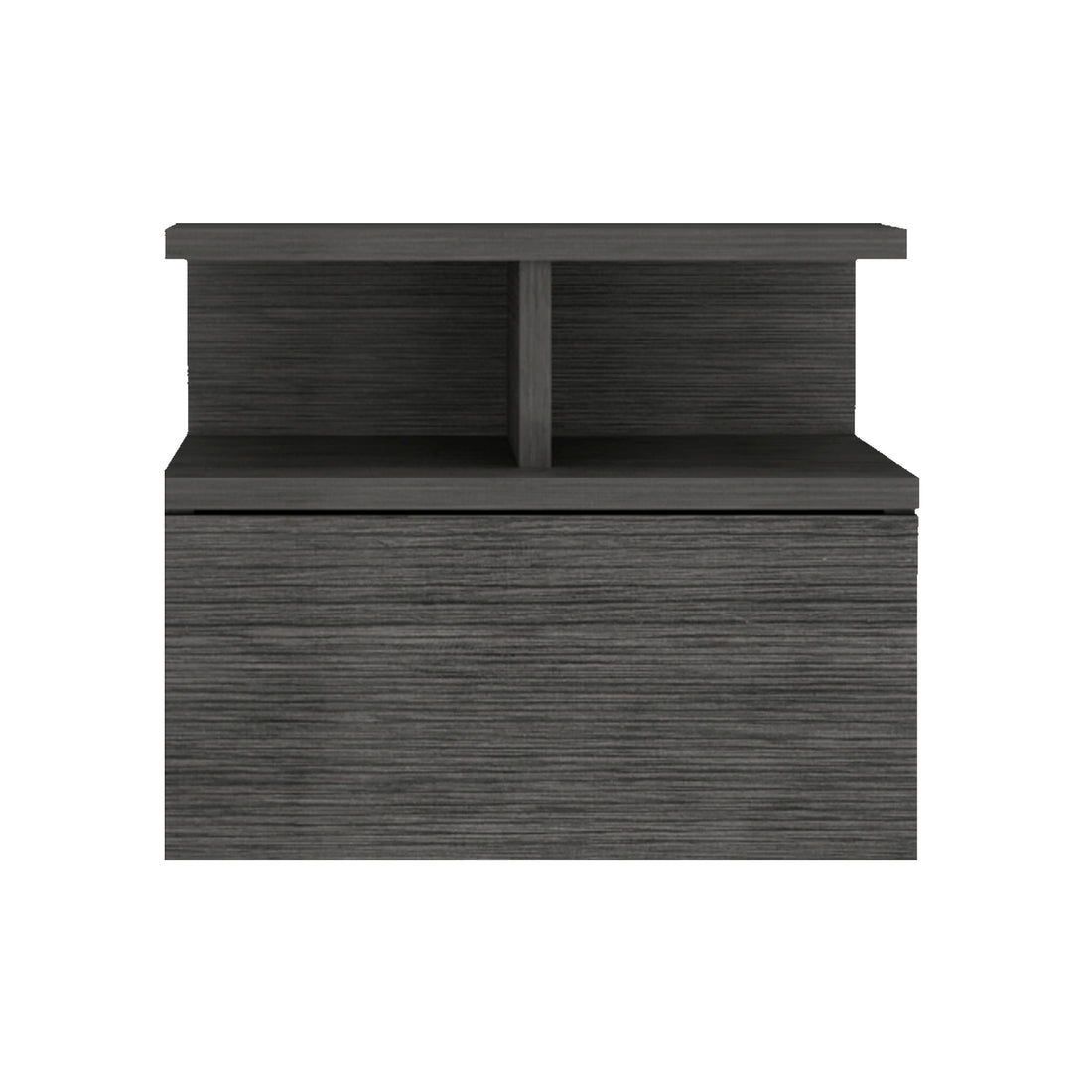 Adele Floating Nightstand With Drawer And Open Storage Shelves Brown 1 Drawer Bedroom Floating Modern Drawers Mdf Engineered Wood