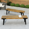 Bench Set Of 2 Teak Wood