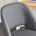 Modern home dark grey PU Office chair adjustable 360 dark gray-pu