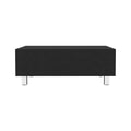 Gambia Lift Top Coffee Table, Four Legs Black Black Primary Living Space Modern Freestanding Rectangular Open Storage Coffee & End Tables Rectangular Particle Board Particle Board