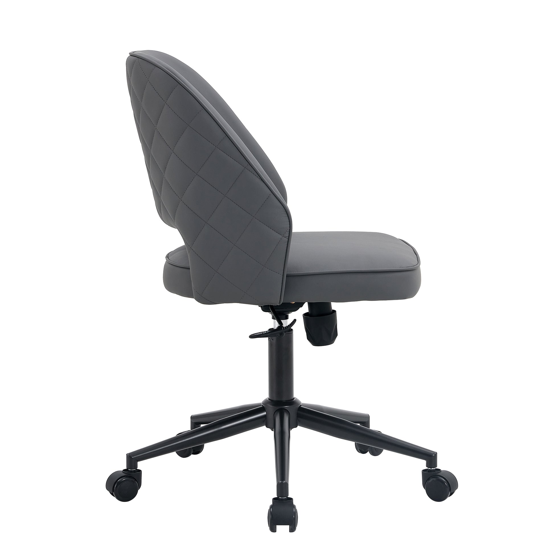 Modern home dark grey PU Office chair adjustable 360 dark gray-pu