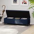 Glouster Storage Ottoman V2 Dark Blue Altay Velvet