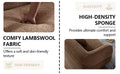 Wks11Cz Camel Sofa, Durable Fabric, Solid Wood Frame, High Density Sponge Filler Camel Fabric 4 Seat