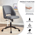 Modern home dark grey PU Office chair adjustable 360 dark gray-pu