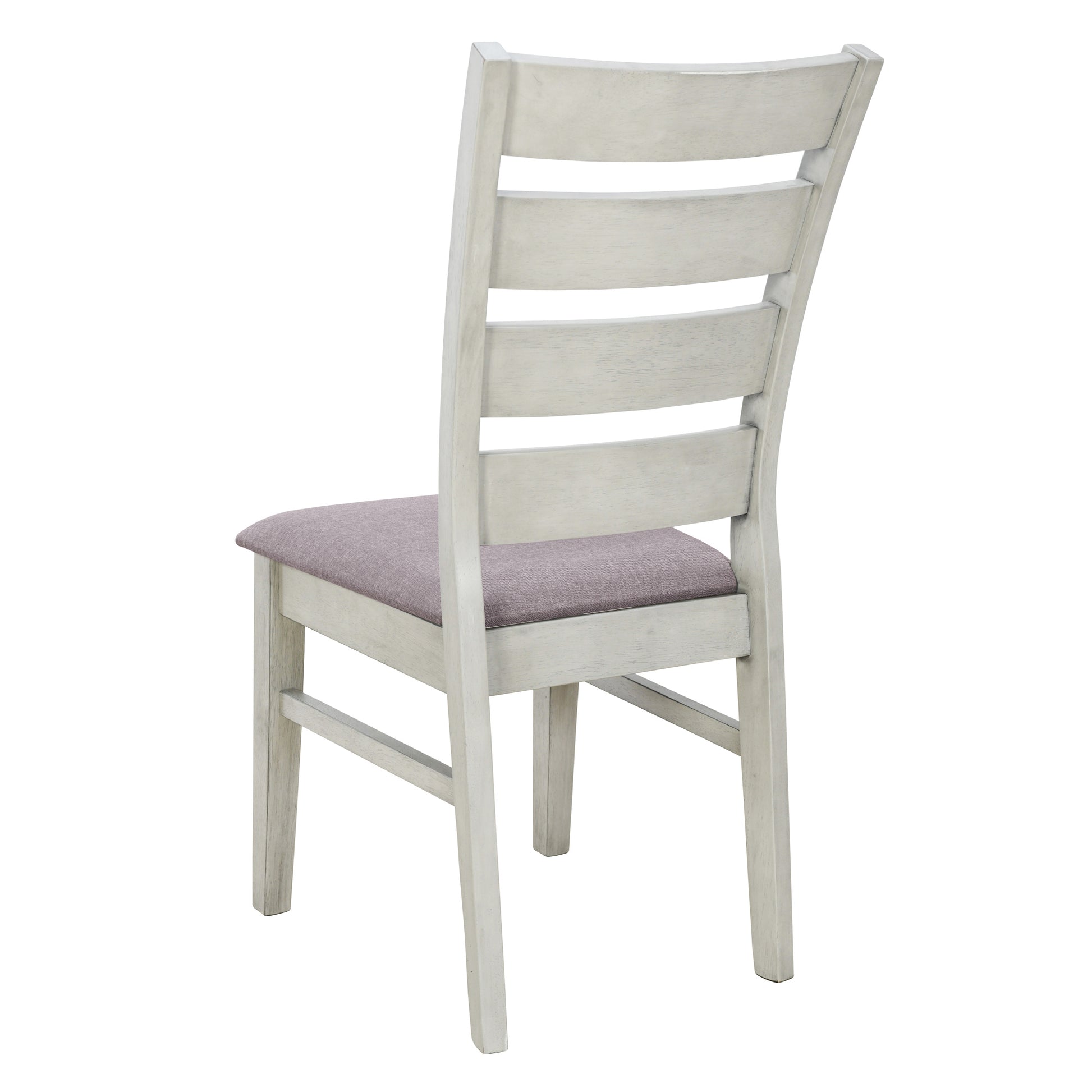 6 Piece Retro 59"L Rectangular Dining Table Set, Table With Unique Legs And 4 Upholstered Chairs & 1 Bench For Dining Room And Kitchen White Wood Dining Room Distressed Finish Rubberwood Rectangular Dining Table With Chair And Bench Upholstered Chair