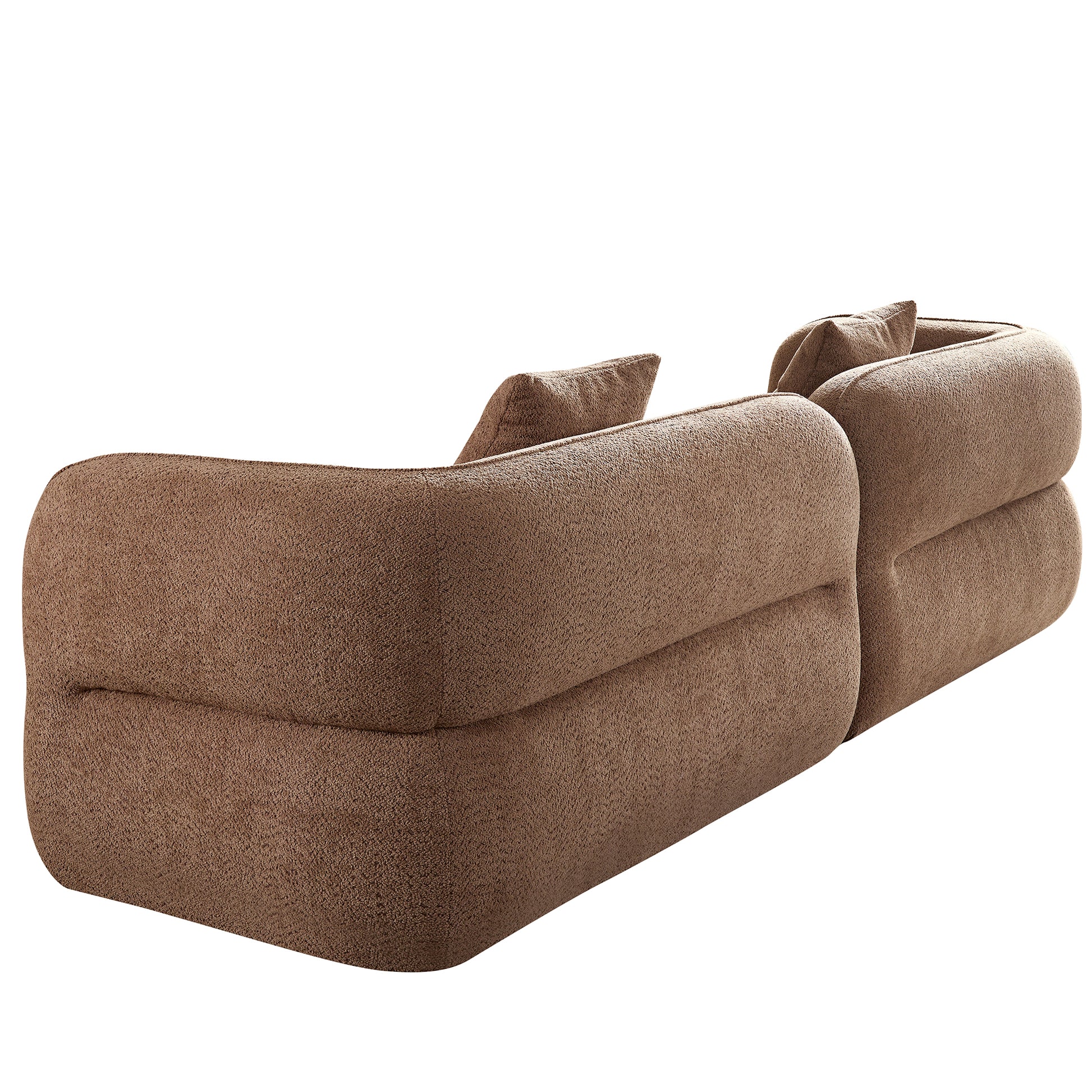 Wks11Cz Camel Sofa, Durable Fabric, Solid Wood Frame, High Density Sponge Filler Camel Fabric 4 Seat