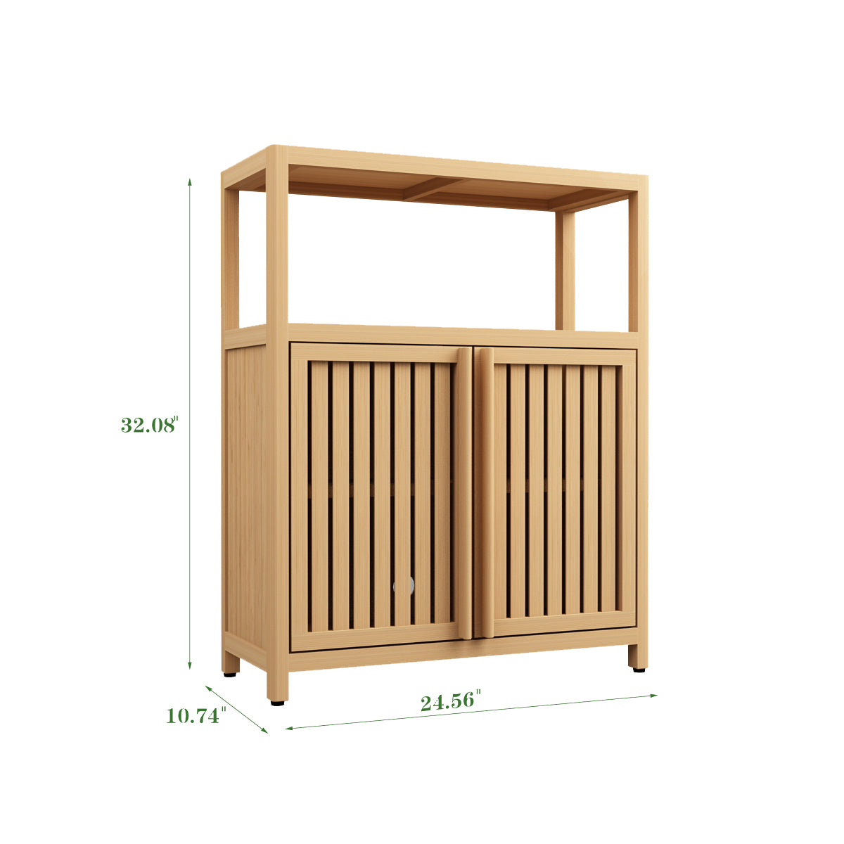 Large Capacity Bamboo Storage Cabinet Furniture For Bathroom Living Room Bathroom Bamboo Storage Cabinet With Shelves Neutral Bamboo