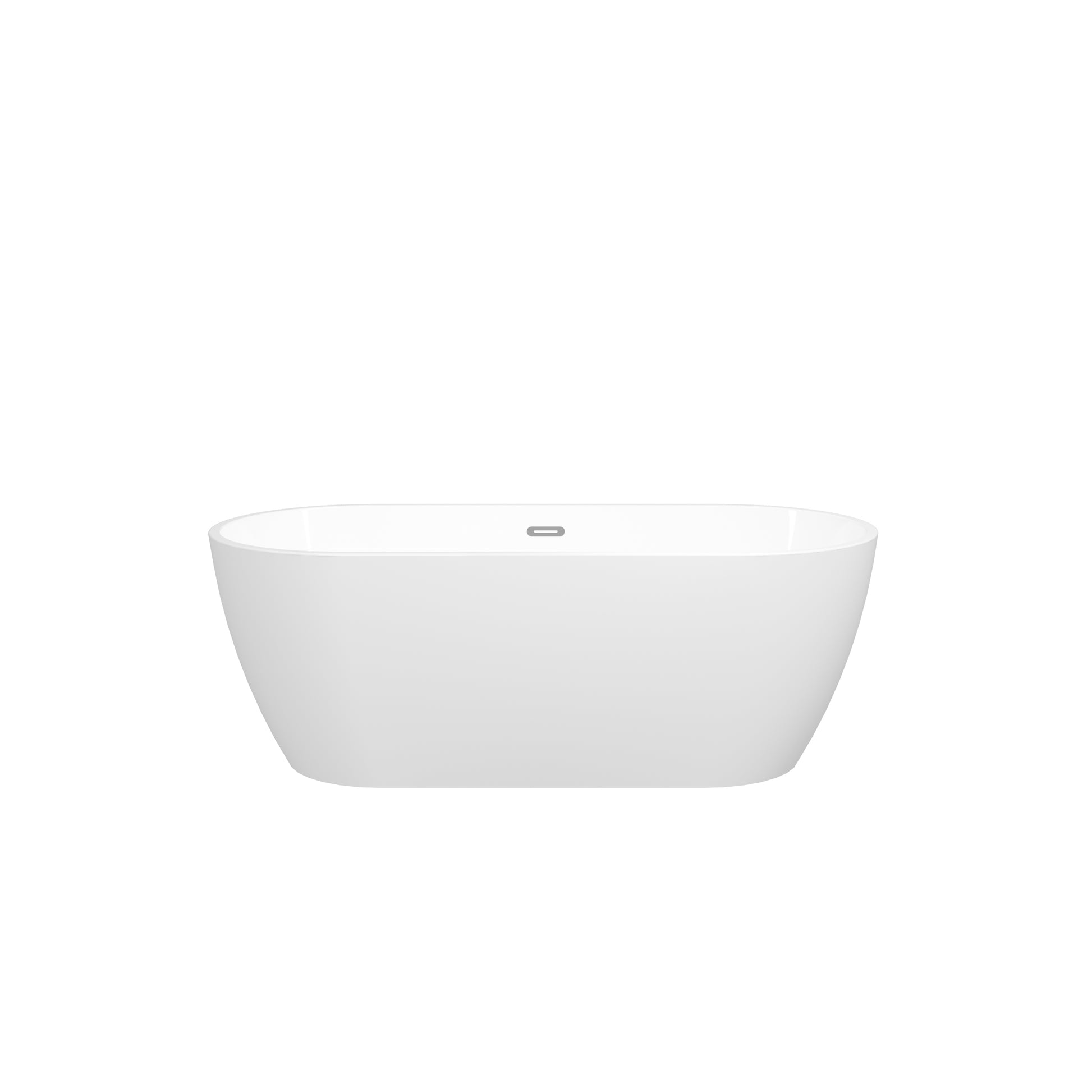 67'' Glossy Acrylic Freestanding Soaking Bathtub With Classic Slotted Overflow And Toe Tap Drain In Chrome, Cupc Certified.Easy To Install, 02138 Glossy White Oval Bathroom Freestanding Tubs Polished 61 69 In Contemporary Soaking Center Acrylic Acrylic