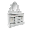 Flora Jewelry Mirror, White Finish Bd01640 Only Mirror White Wood