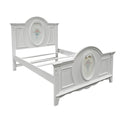 Flora Full Bedwhite Finish Bd01644F White Wood