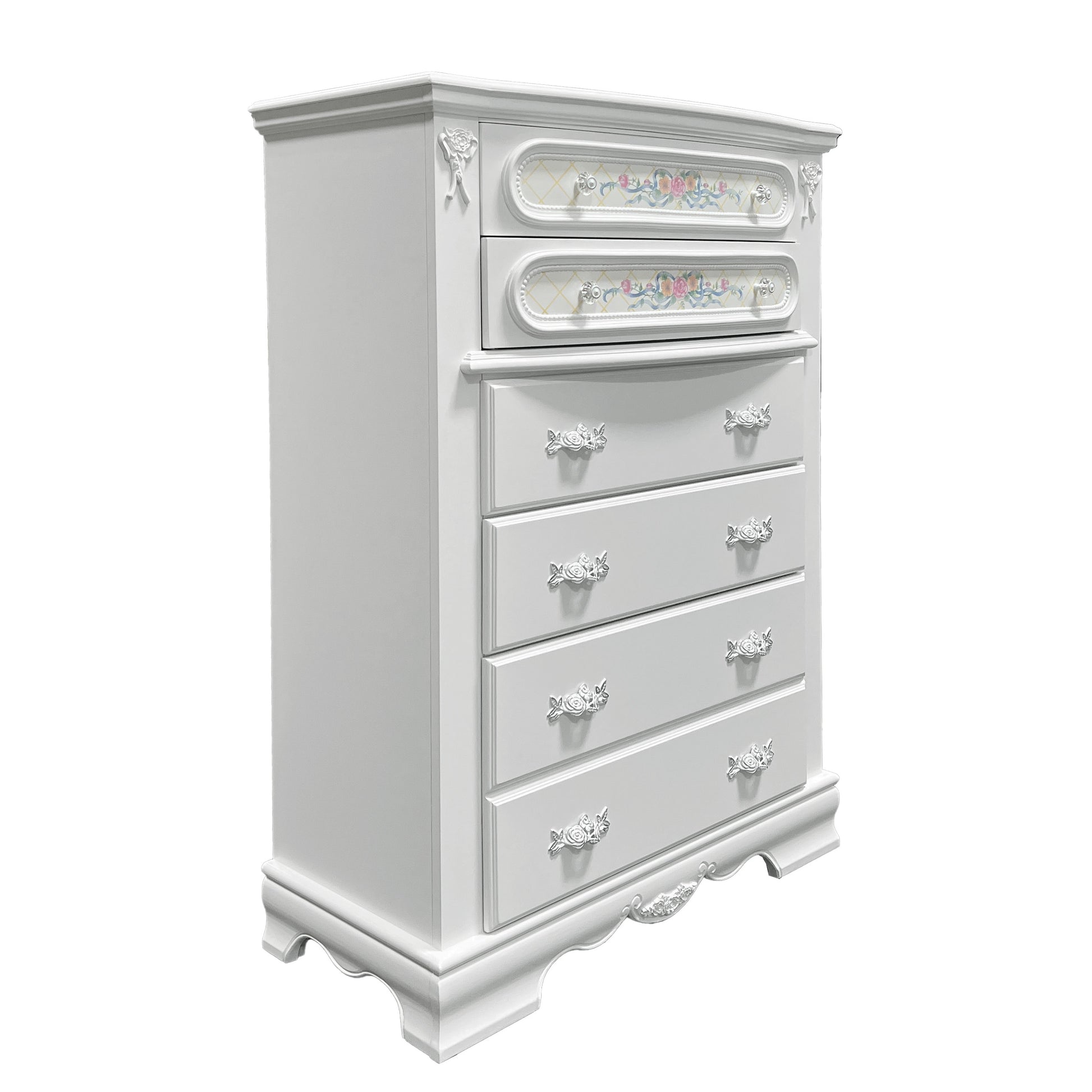 Flora Chest, White Finish Bd01642 White Wood