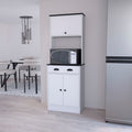 Addison White And Black 2 Cabinet Kitchen Pantry
