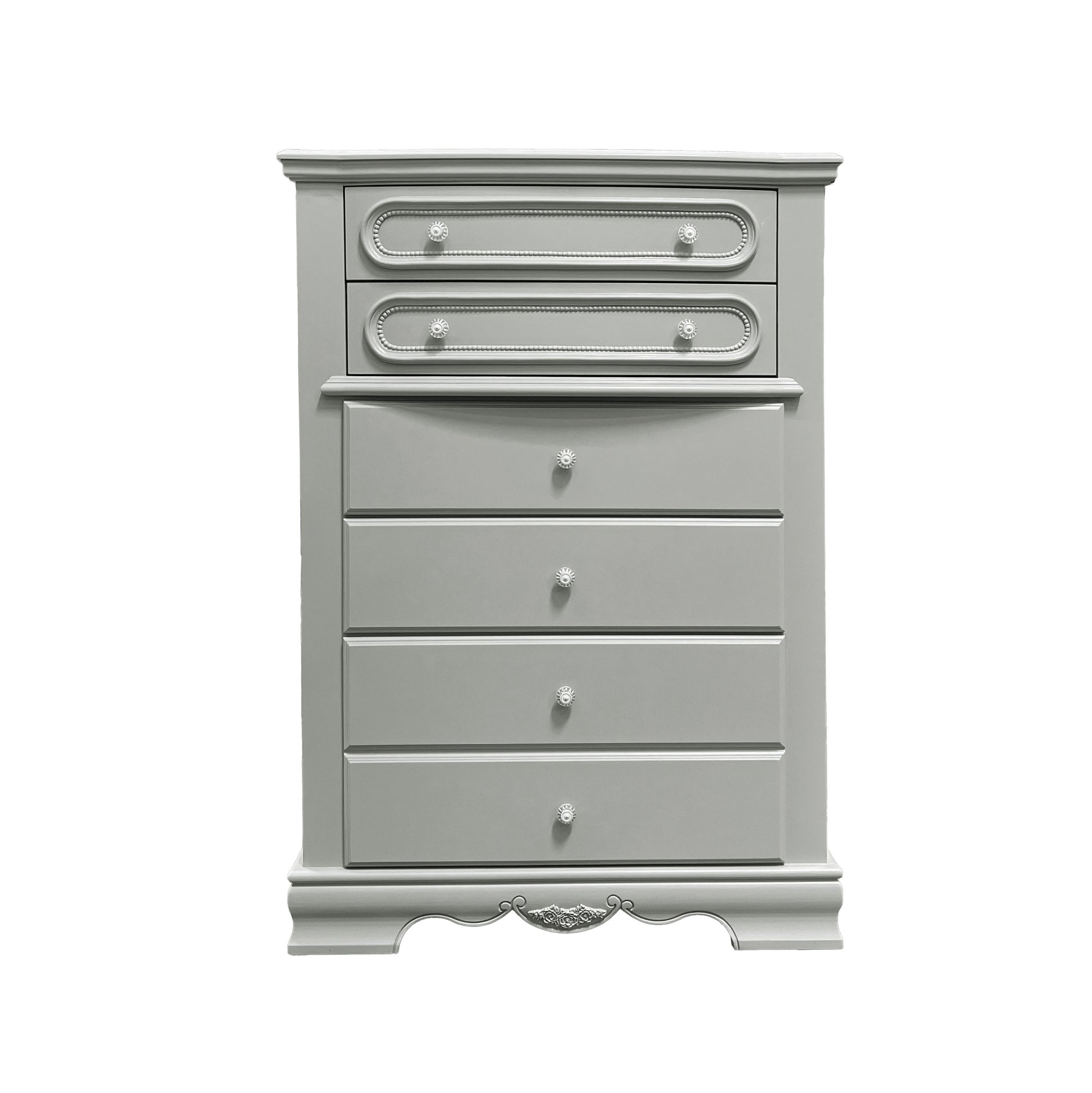 Flora Chest, Gray Finish Gray Wood