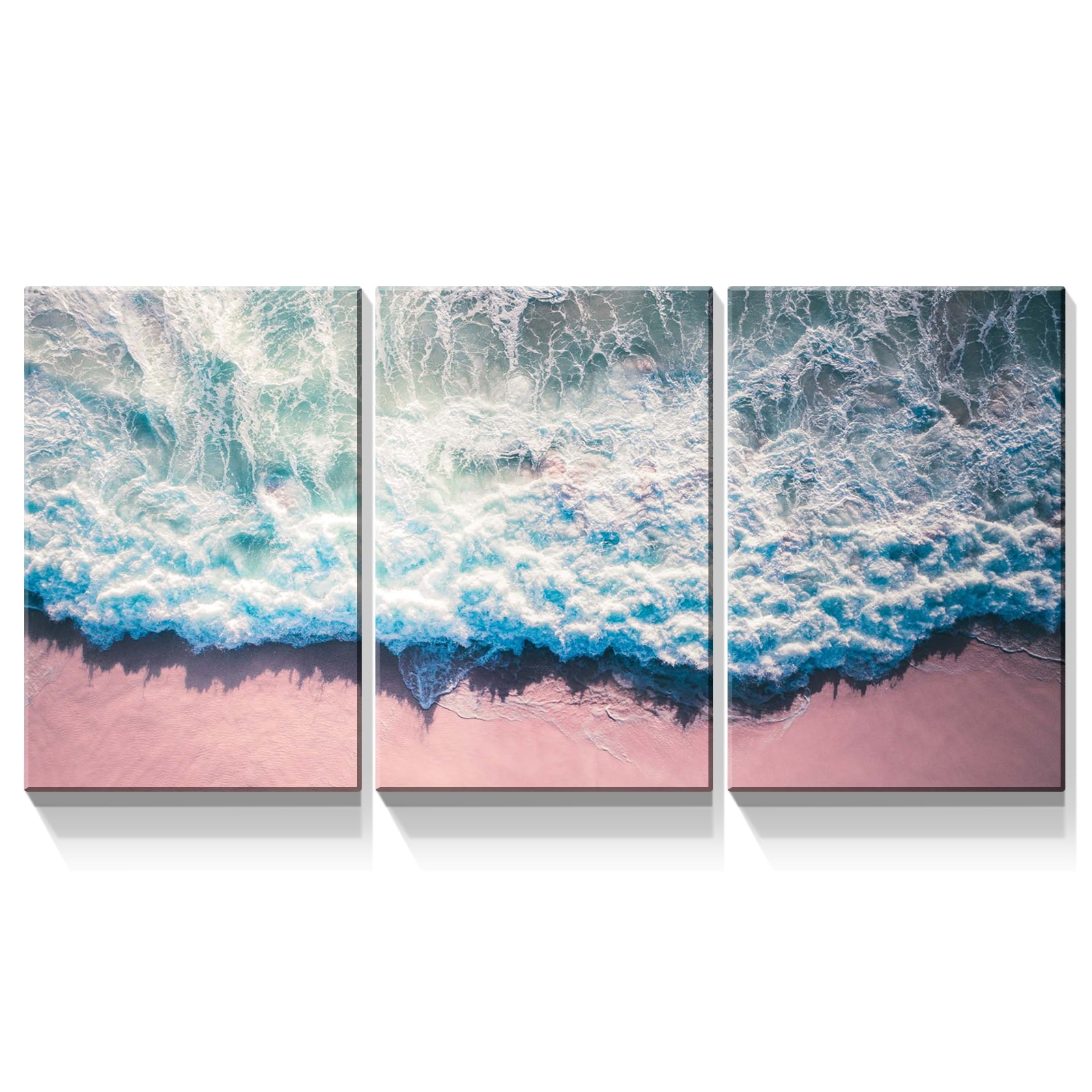 3 Panels Framed Brooklyn Bridge Night View York Canvas Wall Art Decor,3 Pieces Mordern Canvas Decoration Painting For Office,Dining Room,Living Room, Bedroom Decor Ready To Hang Rectangle Framed