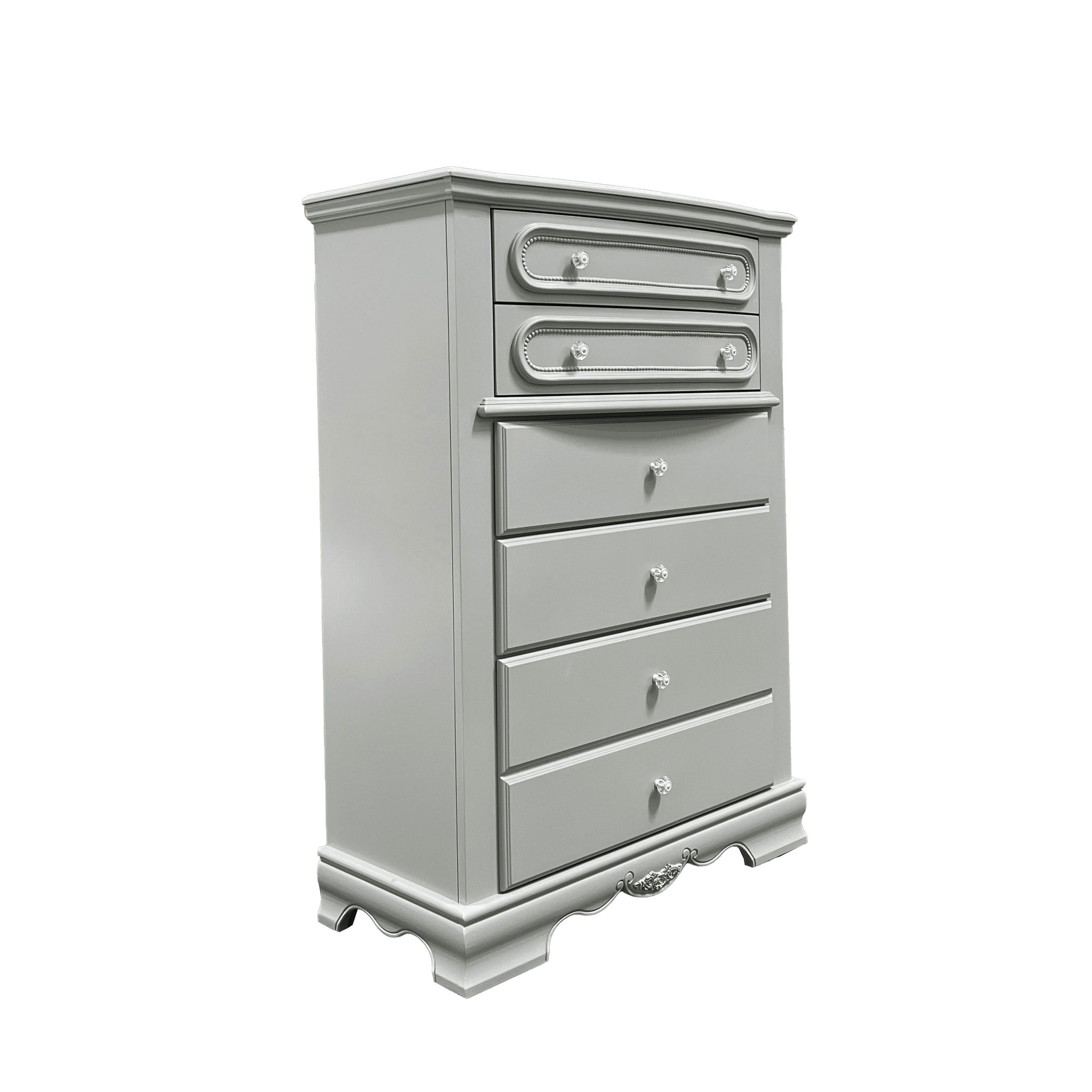 Flora Chest, Gray Finish Gray Wood