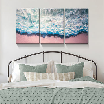 3 Panels Framed Brooklyn Bridge Night View York Canvas Wall Art Decor,3 Pieces Mordern Canvas Decoration Painting For Office,Dining Room,Living Room, Bedroom Decor Ready To Hang Rectangle Framed