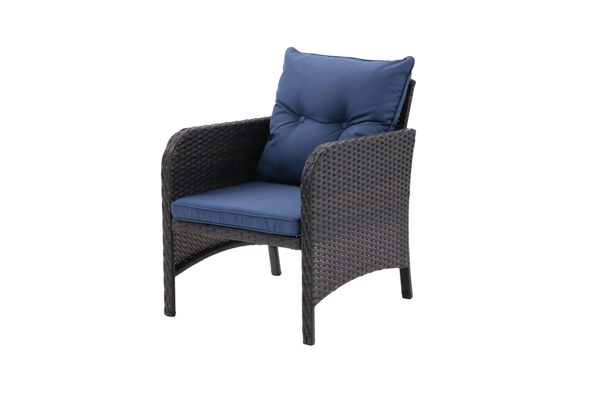 5 Piece Outdoor Patio Furniture Set,All Weather Pe Rattan Conversation Chairs With Armrest And Removable Cushions,Ottomans And Storage Coffee Table For Poolside Garden Balcony Deck Peacock Blue Yes Peacock Blue Pe Rattan Iron Waterproof Fabric