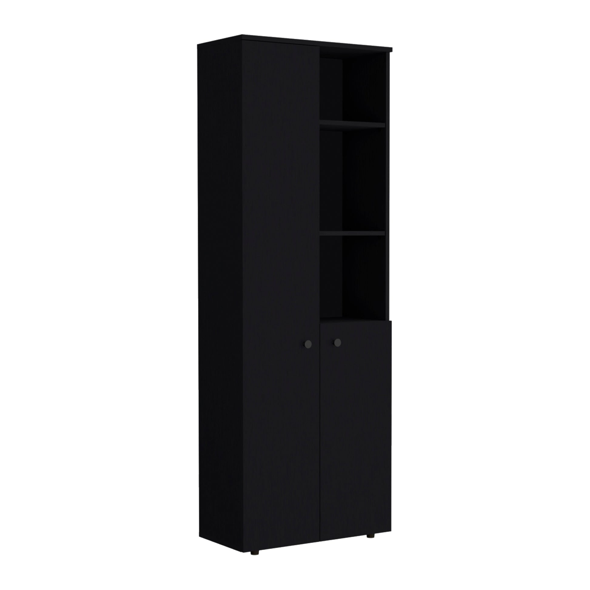 Grace Black 2 Door Kitchen Cabinet - Black