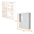 White 3 Drawer Armoire White Bedroom Wood