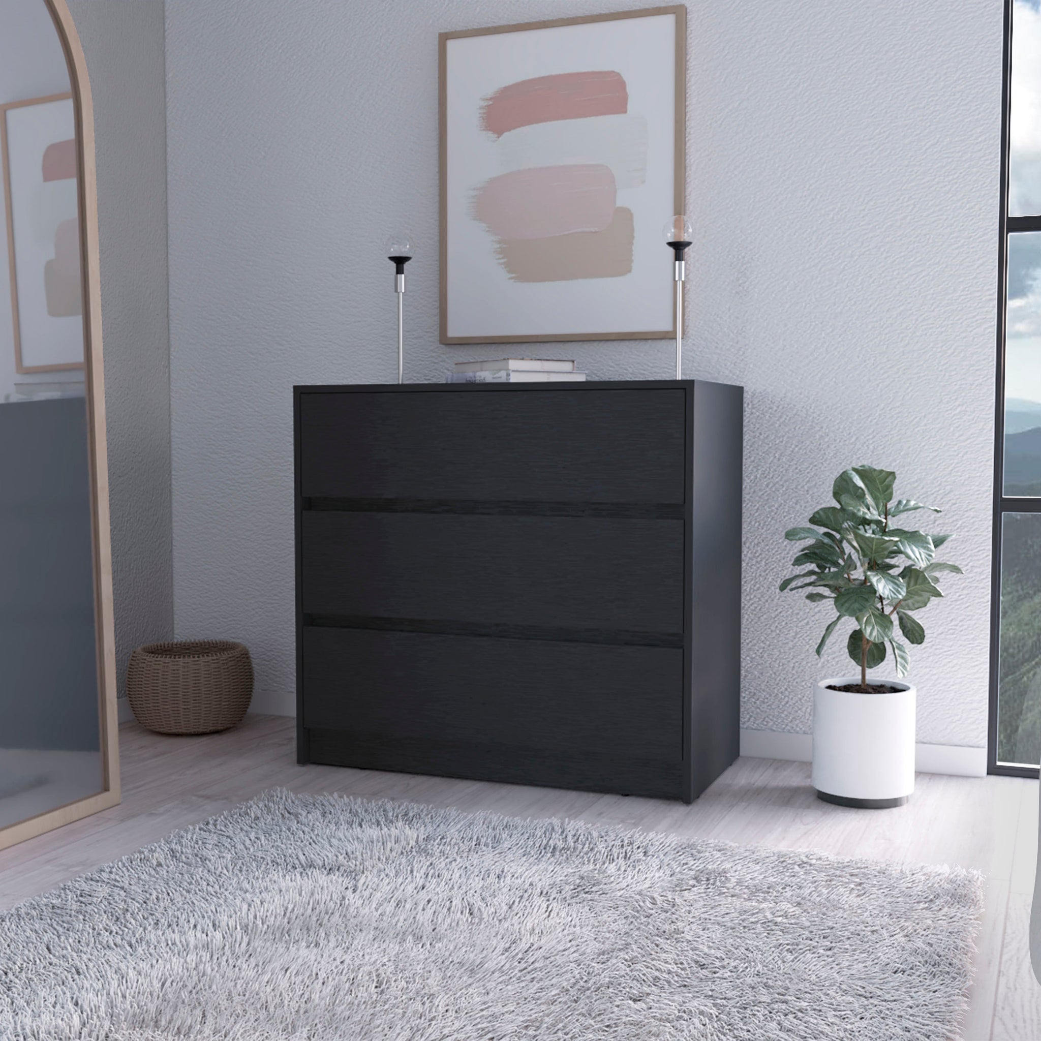 Black 3 Drawer Dresser Black Bedroom Wood Black 3 Drawer Dresser Black Bedroom Wood