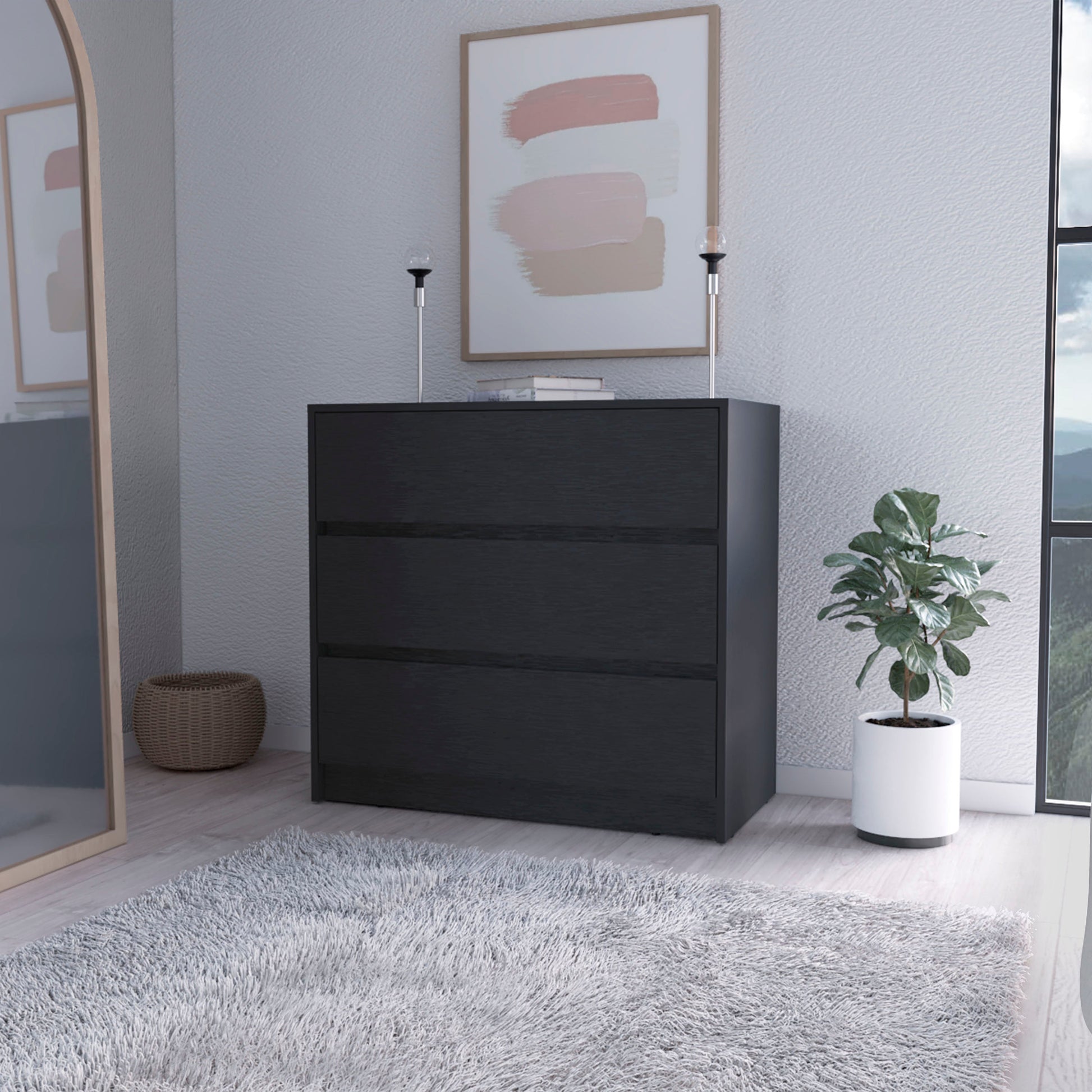 Black 3 Drawer Dresser Black Bedroom Wood Black 3 Drawer Dresser Black Bedroom Wood