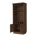 Claire Brown Glassware Rack Bar Cabinet -