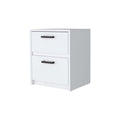 White 2 Drawer Nightstand White White 2 Drawers Bedroom Drawer Storage Drawers White Wood