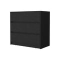 Black 3 Drawer Dresser Black Bedroom Wood