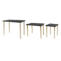 Set Of 3 Side Tables, L:25X15.5X21