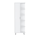 Lila White 1 Door Linen Cabinet - White 1 5 18 To