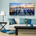 3 Panels Framed Wharf Canvas Wall Art Decor,3 Pieces Mordern Canvas Decoration Painting For Office,Dining Room,Living Room, Bedroom Decor Ready To Hang Rectangle Framed Multicolor Oversized 41In Canvas Nature Scenes