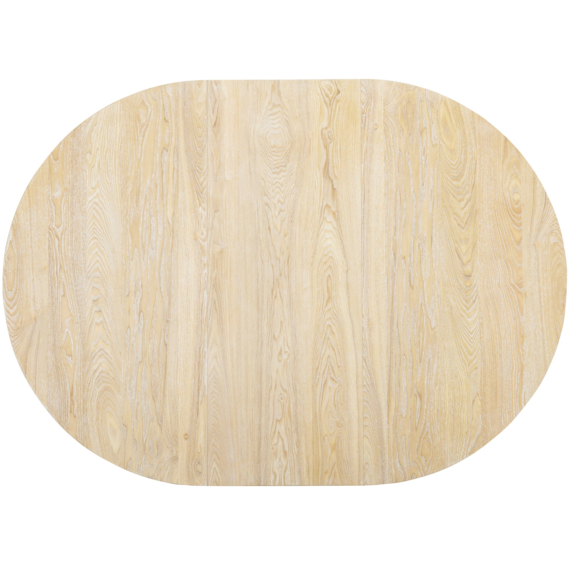 5 Piece Farmhouse Round Pedestal Extending Dining Table Set Extendable Kitchen Table Set With 15.8" Removable Leaf And Ladder Back Dining Chairs For Small Places, Natural Wood Dining Room Extendable Rubberwood Oval Dining Table With Chair Upholstered