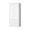 White 2 Drawer Armoire White White Bedroom Wood