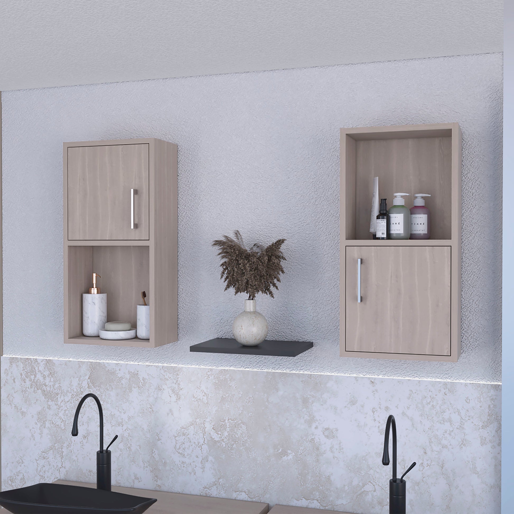 White Oak 2 Bathroom Medicine Cabinets With Open Shelf White Oak 1 1 Up To 17 In Up To 23 In Bathroom Wall Mounted 5 10 Inches Wood